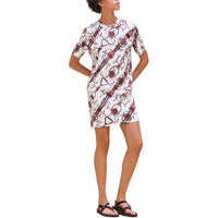 HERMES SS24 Short-Sleeved Dresses Women's Natural White