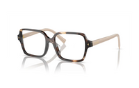 PRADA Acetyl Rectangular Eyeglass Frames Women's Tortoiseshell