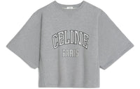 CELINE SS24 Drop Shoulder Sleeve T Shirt Women's Gray