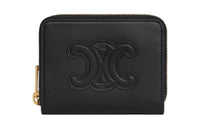 CELINE Smooth Calf Leather Wallet Women's Black