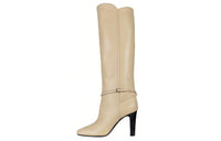 SAINT LAURENT Knee-high Boots Women's Beige