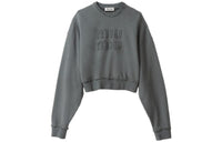 MIU MIU FW23 Sweatshirt Women's Iron Gray