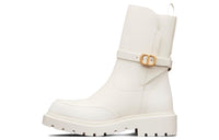 DIOR Empreinte Ankle Boots Women's White