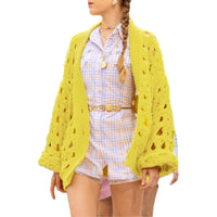CHANEL Jackets Coats Women's Yellow
