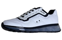 PRADA PRAX 1 Low-Top Casual Shoes Men's White Black