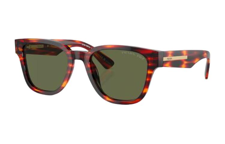 PRADA Acetyl Irregular Shape Sunglasses Men's Tortoiseshell