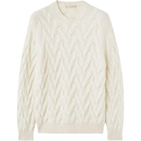 Loro Piana Cocooning FW24 Cashmere Sweater Men's Snow White