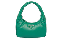 PRADA Soft Sheep Leather Shoulder Bag Handbags Mini Women's Green