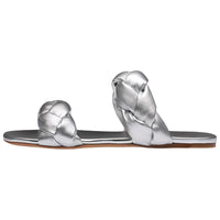 MIU MIU Slide Slippers Women's Silver