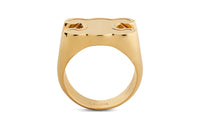 CELINE Ring In Brass With Finish Chevaliere