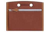 HERMES Swift Calfskin Clutch Women's Brown