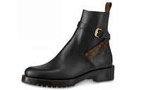 LOUIS VUITTON Discovery Ankle Boots Women's Black