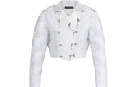 LOUIS VUITTON New Quarterly Products Of LV Cropped Coats Women's White