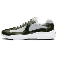 PRADA America's Cup Low-Top Casual Shoes Men's Silver Green