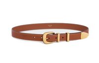 CELINE Medium Western Belt In Natural Calfskin