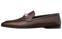 HERMES Casual Single Shoes Men's Umber