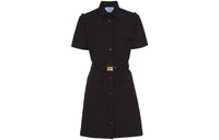PRADA Short-Sleeved Dresses Women's Black