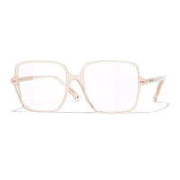 CHANEL Acetate Square Eyeglass Frames Women's Pink