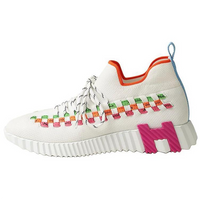 HERMES Fle Low-Top Casual Shoes Women's White