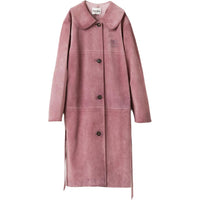 MIU MIU SS24 Leather Jacket Women's Overripe Plum Color