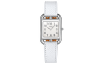HERMES Cape Cod Collection Wrist Watch Quartz Movement Genuine Leather Strap White Dial Women's Watch W040227WW00