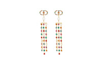 DIOR Drop Earrings Women's Gold