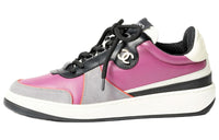 CHANEL Low-Top Casual Shoes Unisex Dark Pink