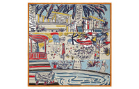 HERMES Knit Scarves Women's Red