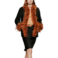 CHANEL 24 Fall And Winter Casual Long Skirts Unisex Black Umber