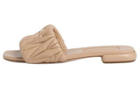 MIU MIU Slide Slippers Women's Sand Yellow
