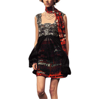 CHANEL Casual Short Skirts Women's Red