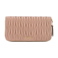 MIU MIU Leather Wallet Women's Pink