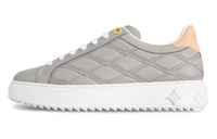 LOUIS VUITTON Low-Top Skateboard Shoes Women's Gray