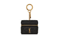 SAINT LAURENT GABY Quilting Sheepskin Earphone Case Regular Women's Black