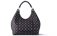 LOUIS VUITTON Mahina Calfskin One Shoulder Handbags Women's Black