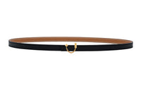 HERMES Leather Belts Women's Black/Brown