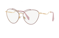 MIU MIU - Aviator Eyeglass Frames Women's Black