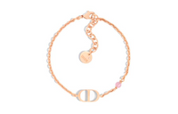 DIOR Metal, Resin Pearl Bracelets Women's Rose Gold