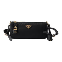 PRADA Recycled Polyamide Shoulder Bag Small Size Unisex Black