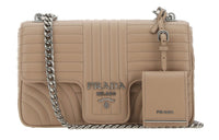 PRADA Leather Crossbody Bag Shoulder Bag Women's Khaki