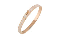 HERMES 18K Rose Gold Bangles Women's
