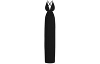 SAINT LAURENT Cut out Crepe Maxi Dress