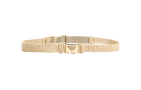 PRADA Enamel Logo Clasp Fastened Belt