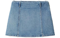 MIU MIU Denim Short Skirts Women's Denim Blue