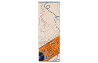 HERMES Knit Scarves Men Natural Color/Orange/Oil Blue