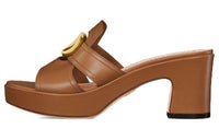 DIOR 30 Montaigne Abrasion-Resistant Slide Slippers Women's Camel