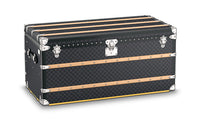 LOUIS VUITTON Canvas With Leather Trim Suitcase Hard Case Men's Black