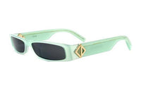DIOR Acetate Irregular Shape Sunglasses Unisex Green