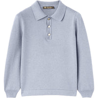 Loro Piana FW24 Sweater Blue Kids'