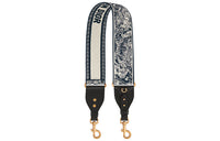 DIOR Embroidery Bag Strap Women's Blue